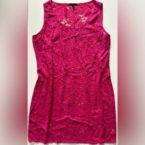 Hot pink lace swimsuit cover up or sexy time clothes
